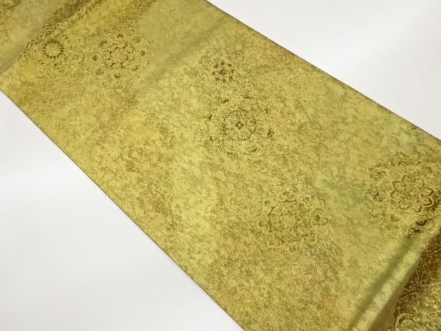 引箔華文に道長取模様織出し袋帯